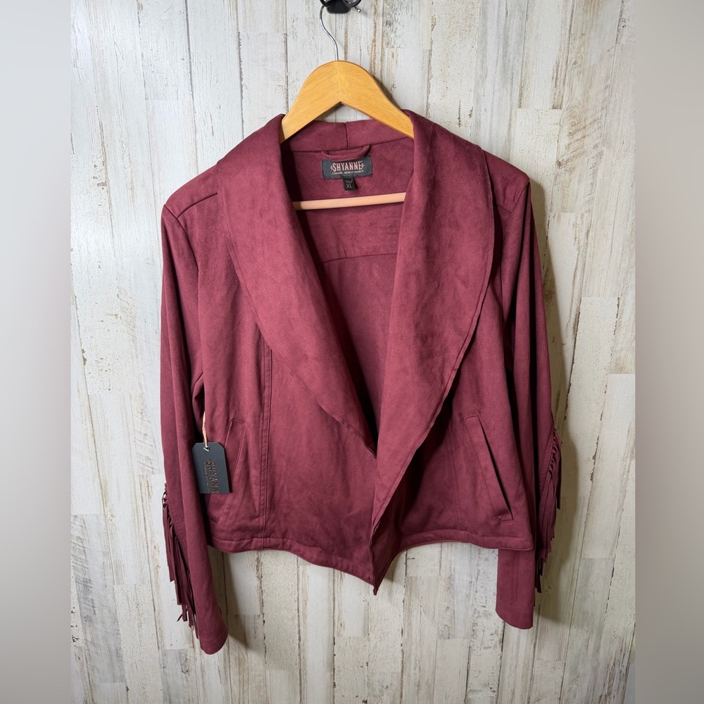 Shyanne Deep Burgundy Women's Blazer